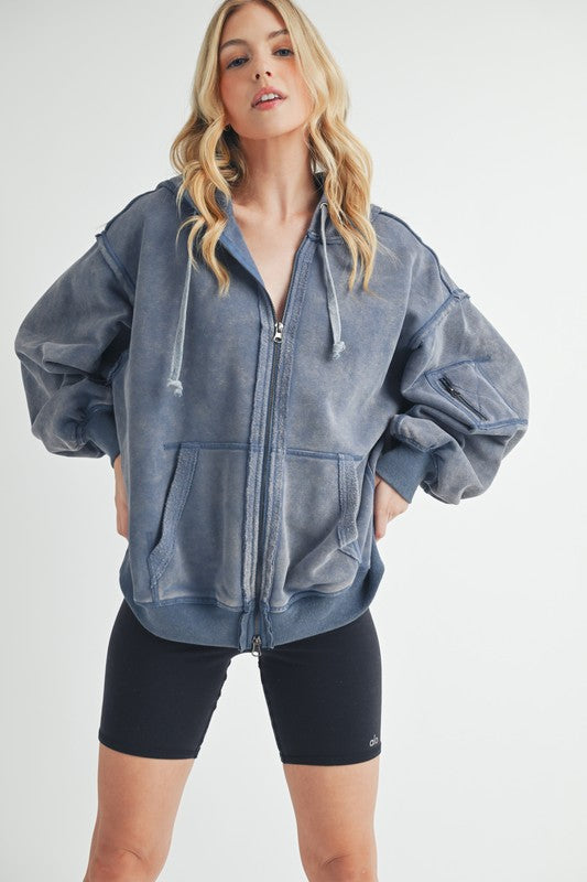 Fiori Hoodie Jacket-Aemi + Co-DENIM BLUE-S-[option4]-[option5]-[option6]-[option7]-[option8]-Shop-Boutique-Clothing-for-Women-Online