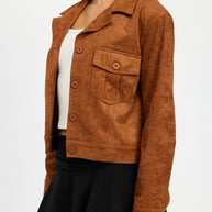 SUDE JACKET WITH POCKETS-Emory Park-[option4]-[option5]-[option6]-[option7]-[option8]-Shop-Boutique-Clothing-for-Women-Online