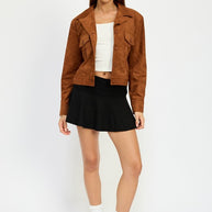 SUDE JACKET WITH POCKETS-Emory Park-[option4]-[option5]-[option6]-[option7]-[option8]-Shop-Boutique-Clothing-for-Women-Online