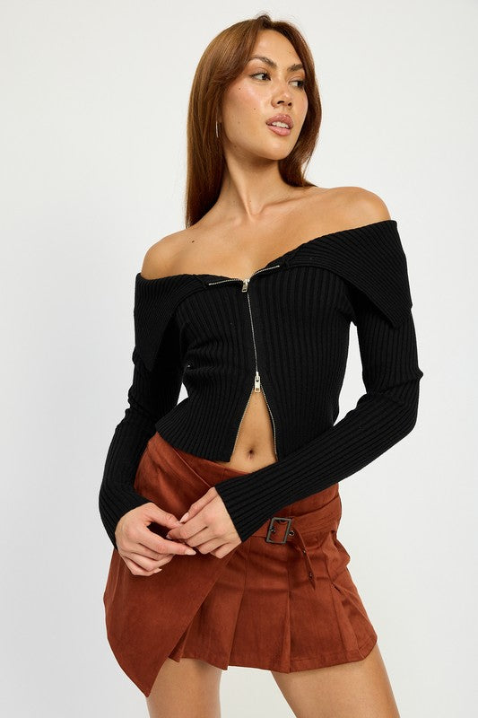 WRAPPED BUCKLE BELT MINI SKIRT-Emory Park-[option4]-[option5]-[option6]-[option7]-[option8]-Shop-Boutique-Clothing-for-Women-Online