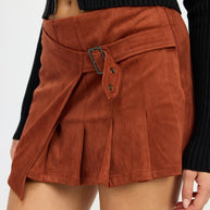WRAPPED BUCKLE BELT MINI SKIRT-Emory Park-[option4]-[option5]-[option6]-[option7]-[option8]-Shop-Boutique-Clothing-for-Women-Online