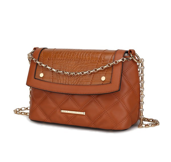 The Danna Shoulder Bag by Mia K-MKF Collection by Mia K-Cognac-One Size-[option4]-[option5]-[option6]-[option7]-[option8]-Shop-Boutique-Clothing-for-Women-Online