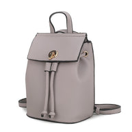 The Serafina Vegan Leather Backpack by Mia K-MKF Collection by Mia K-Grey-One Size-[option4]-[option5]-[option6]-[option7]-[option8]-Shop-Boutique-Clothing-for-Women-Online