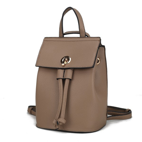 The Serafina Vegan Leather Backpack by Mia K-MKF Collection by Mia K-Khaki-One Size-[option4]-[option5]-[option6]-[option7]-[option8]-Shop-Boutique-Clothing-for-Women-Online