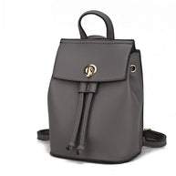 The Serafina Vegan Leather Backpack by Mia K-MKF Collection by Mia K-Charcoal-One Size-[option4]-[option5]-[option6]-[option7]-[option8]-Shop-Boutique-Clothing-for-Women-Online