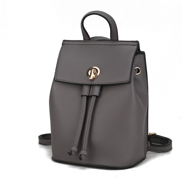 The Serafina Vegan Leather Backpack by Mia K-MKF Collection by Mia K-Charcoal-One Size-[option4]-[option5]-[option6]-[option7]-[option8]-Shop-Boutique-Clothing-for-Women-Online