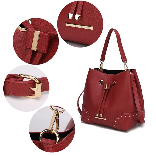The Solid Bella Bucket by Mia K-MKF Collection by Mia K-[option4]-[option5]-[option6]-[option7]-[option8]-Shop-Boutique-Clothing-for-Women-Online