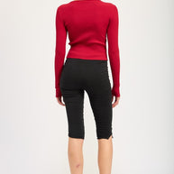 LONG SLEEVE RIBBED TOP WITH BOW DETAIL-Emory Park-[option4]-[option5]-[option6]-[option7]-[option8]-Shop-Boutique-Clothing-for-Women-Online