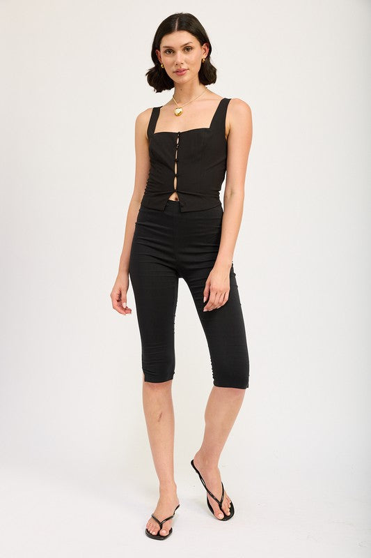 SLEEVELESS TOP WITH BUTTON UP DETAIL-Emory Park-[option4]-[option5]-[option6]-[option7]-[option8]-Shop-Boutique-Clothing-for-Women-Online
