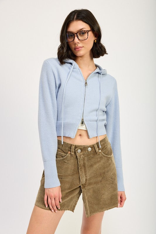 CROPPED HOODIE ZIP UP-Emory Park-DUSTY BLUE-S-[option4]-[option5]-[option6]-[option7]-[option8]-Shop-Boutique-Clothing-for-Women-Online