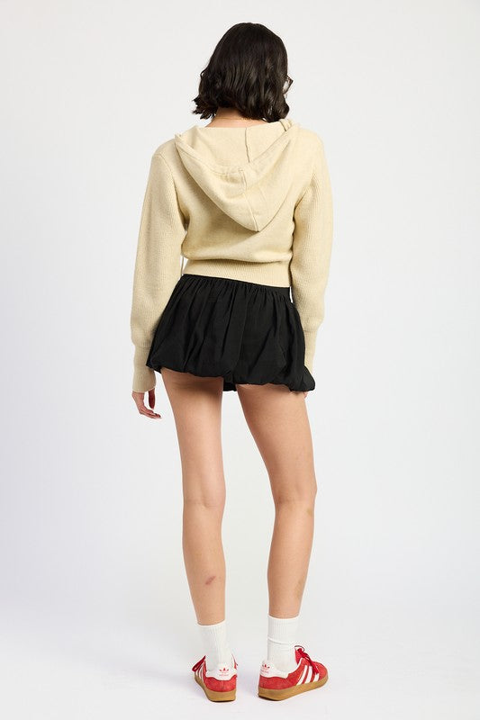 CROPPED HOODIE ZIP UP-Emory Park-[option4]-[option5]-[option6]-[option7]-[option8]-Shop-Boutique-Clothing-for-Women-Online