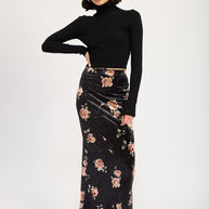 HIGH WAIST MAXI PENCIL SKIRT-Emory Park-BLACK BLUSH-S-[option4]-[option5]-[option6]-[option7]-[option8]-Shop-Boutique-Clothing-for-Women-Online