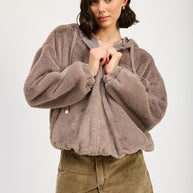 FUZZY HOODED JACKET-Emory Park-GREY-S-[option4]-[option5]-[option6]-[option7]-[option8]-Shop-Boutique-Clothing-for-Women-Online