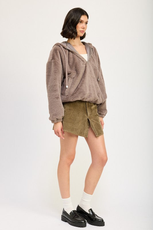 FUZZY HOODED JACKET-Emory Park-[option4]-[option5]-[option6]-[option7]-[option8]-Shop-Boutique-Clothing-for-Women-Online