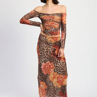 PRINTED MESH MAXI SKIRT-Emory Park-LEOPARD ORANGE FLORAL-S-[option4]-[option5]-[option6]-[option7]-[option8]-Shop-Boutique-Clothing-for-Women-Online