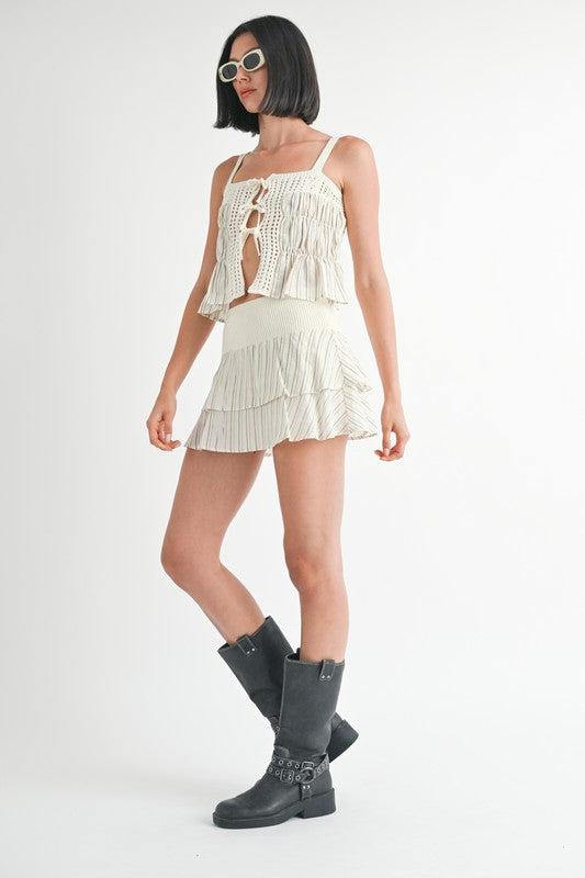 MIXED KNIT SKORT-Emory Park-[option4]-[option5]-[option6]-[option7]-[option8]-Shop-Boutique-Clothing-for-Women-Online