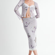FLORAL MIDI SKIRT WITH LACE TRIM-Emory Park-LAVENDER-S-[option4]-[option5]-[option6]-[option7]-[option8]-Shop-Boutique-Clothing-for-Women-Online
