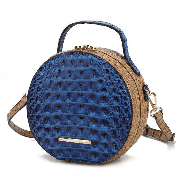 The Ynnari Croc-Embossed Crossbody Bag by Mia K.-MKF Collection by Mia K-Navy-One Size-[option4]-[option5]-[option6]-[option7]-[option8]-Shop-Boutique-Clothing-for-Women-Online