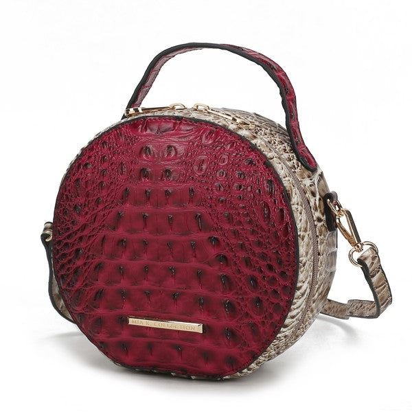 The Ynnari Croc-Embossed Crossbody Bag by Mia K.-MKF Collection by Mia K-Fuchsia-One Size-[option4]-[option5]-[option6]-[option7]-[option8]-Shop-Boutique-Clothing-for-Women-Online