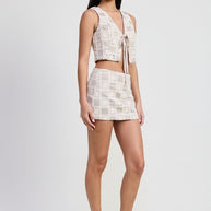 SLEEVELESS V NECK JACQUARD TOP-Emory Park-[option4]-[option5]-[option6]-[option7]-[option8]-Shop-Boutique-Clothing-for-Women-Online