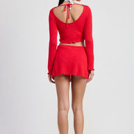 LONG SLEEVE BOAT NECK CROPPED TOP-Emory Park-[option4]-[option5]-[option6]-[option7]-[option8]-Shop-Boutique-Clothing-for-Women-Online