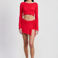 LONG SLEEVE BOAT NECK CROPPED TOP-Emory Park-[option4]-[option5]-[option6]-[option7]-[option8]-Shop-Boutique-Clothing-for-Women-Online