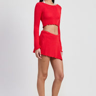 LONG SLEEVE BOAT NECK CROPPED TOP-Emory Park-[option4]-[option5]-[option6]-[option7]-[option8]-Shop-Boutique-Clothing-for-Women-Online