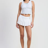 PLEATED MINI SKORT-Emory Park-[option4]-[option5]-[option6]-[option7]-[option8]-Shop-Boutique-Clothing-for-Women-Online