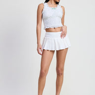 PLEATED MINI SKORT-Emory Park-[option4]-[option5]-[option6]-[option7]-[option8]-Shop-Boutique-Clothing-for-Women-Online