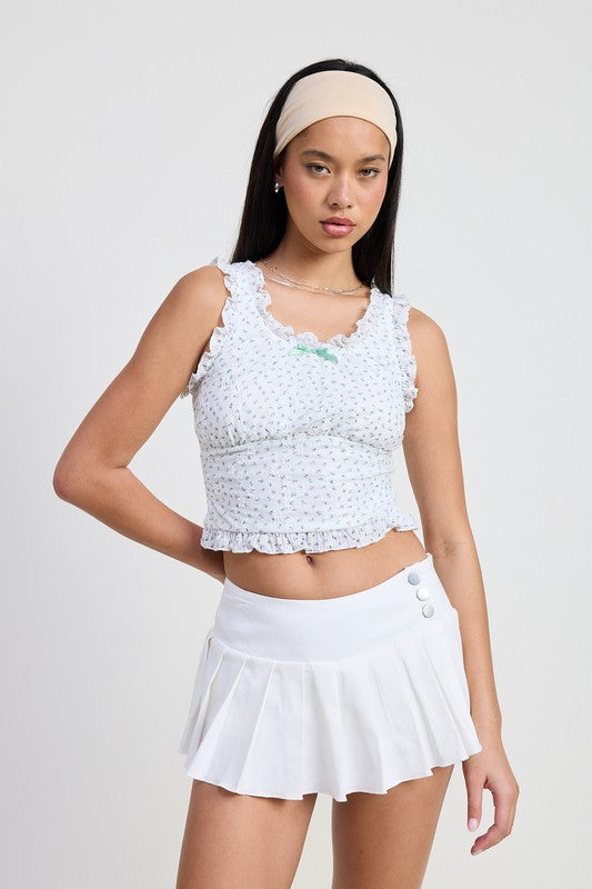 PLEATED MINI SKORT-Emory Park-TAN-S-[option4]-[option5]-[option6]-[option7]-[option8]-Shop-Boutique-Clothing-for-Women-Online