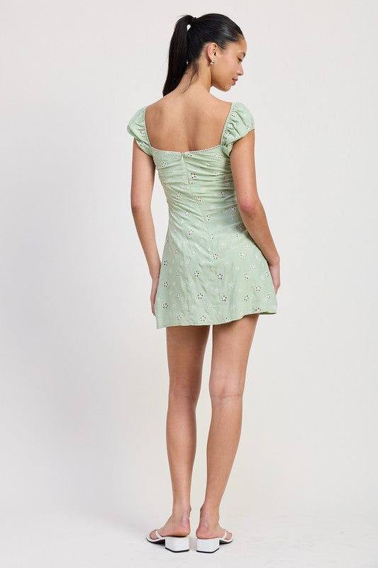 MIX MEDIA MINI RUCHED DRESS-Emory Park-[option4]-[option5]-[option6]-[option7]-[option8]-Shop-Boutique-Clothing-for-Women-Online
