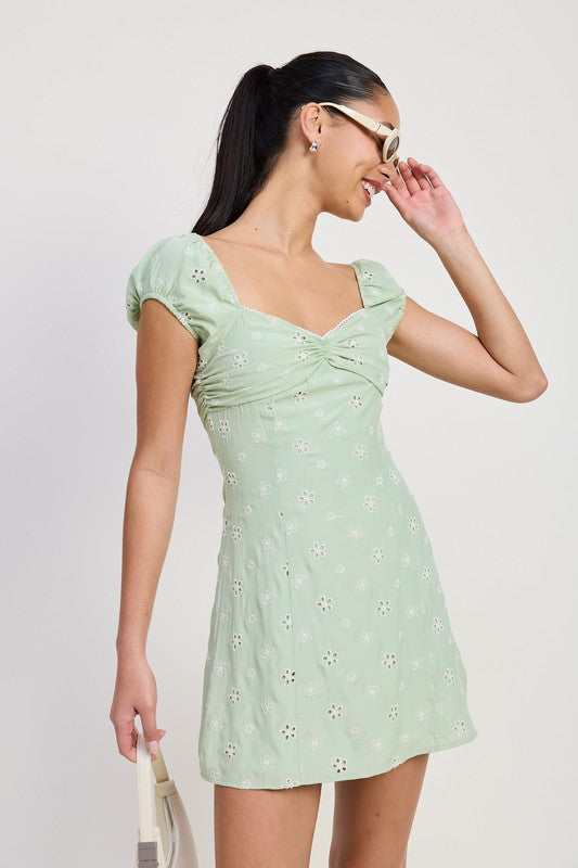MIX MEDIA MINI RUCHED DRESS-Emory Park-[option4]-[option5]-[option6]-[option7]-[option8]-Shop-Boutique-Clothing-for-Women-Online
