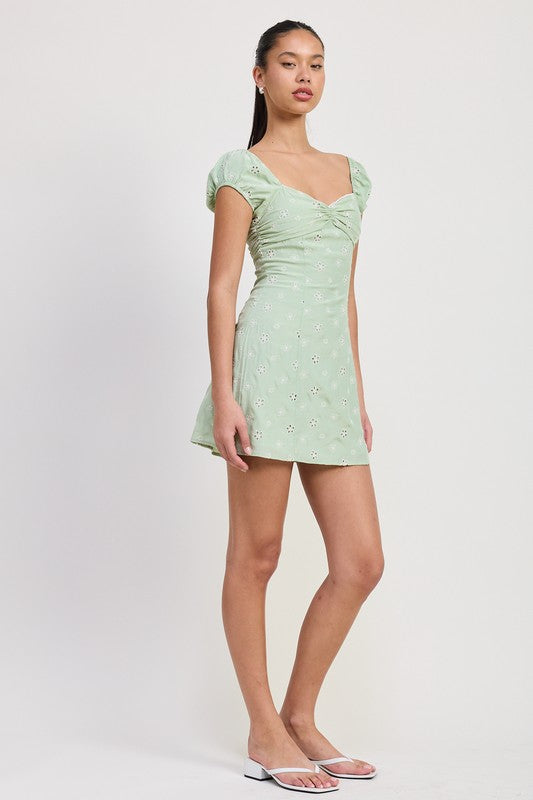 MIX MEDIA MINI RUCHED DRESS-Emory Park-[option4]-[option5]-[option6]-[option7]-[option8]-Shop-Boutique-Clothing-for-Women-Online
