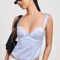 SATIN BUSTIER TOP WITH LACE DETAIL-Emory Park-[option4]-[option5]-[option6]-[option7]-[option8]-Shop-Boutique-Clothing-for-Women-Online