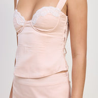 SATIN BUSTIER TOP WITH LACE DETAIL-Emory Park-[option4]-[option5]-[option6]-[option7]-[option8]-Shop-Boutique-Clothing-for-Women-Online