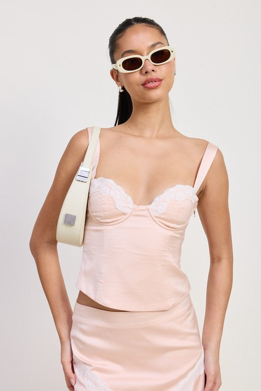 SATIN BUSTIER TOP WITH LACE DETAIL-Emory Park-BLUSH-S-[option4]-[option5]-[option6]-[option7]-[option8]-Shop-Boutique-Clothing-for-Women-Online