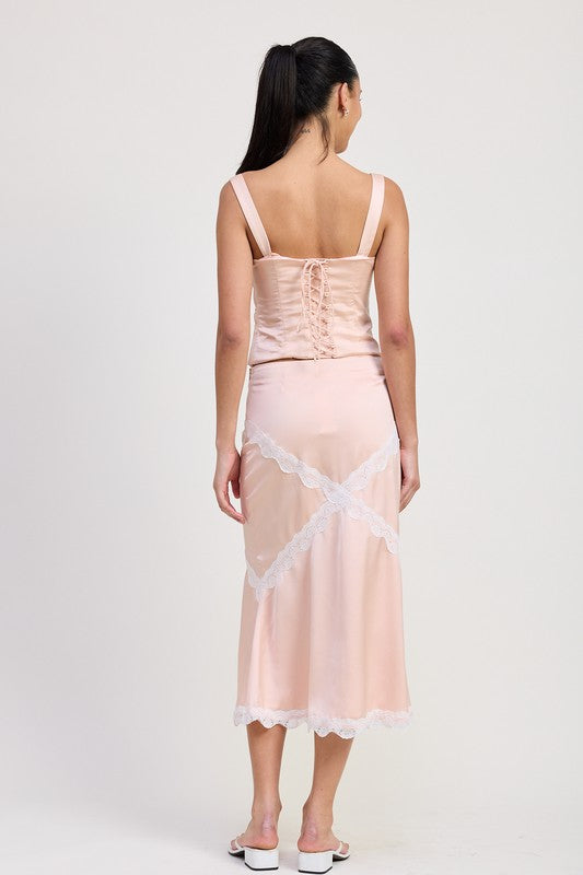 SATIN BUSTIER TOP WITH LACE DETAIL-Emory Park-[option4]-[option5]-[option6]-[option7]-[option8]-Shop-Boutique-Clothing-for-Women-Online