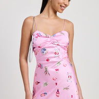 MINI SATIN DRESS WITH SPAGHETTI STRAPS-Emory Park-[option4]-[option5]-[option6]-[option7]-[option8]-Shop-Boutique-Clothing-for-Women-Online