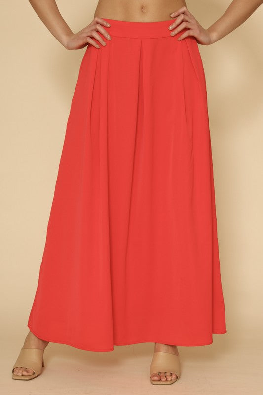 High Waist Pleated Skirt-Miss Sparkling-[option4]-[option5]-[option6]-[option7]-[option8]-Shop-Boutique-Clothing-for-Women-Online