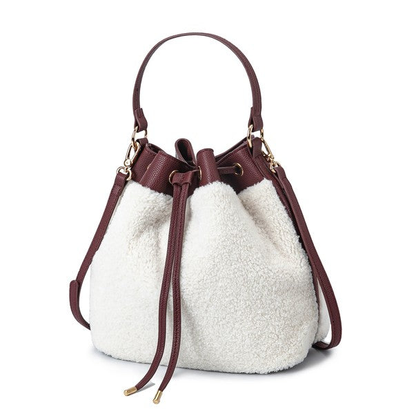The Saryn Bucket Bag by Mia K-MKF Collection by Mia K-Burgundy-One Size-[option4]-[option5]-[option6]-[option7]-[option8]-Shop-Boutique-Clothing-for-Women-Online
