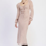 OPEN BACK PUFF SLEEVE MIDI DRESS WITH RUCHED BUST-Emory Park-DUSTY ROSE FLANNEL-S-[option4]-[option5]-[option6]-[option7]-[option8]-Shop-Boutique-Clothing-for-Women-Online