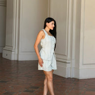 Linen Stripe Pocketed Shorts and Vest Set-ACG Los Angeles-[option4]-[option5]-[option6]-[option7]-[option8]-Shop-Boutique-Clothing-for-Women-Online