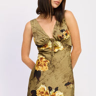 BIAS CUT MINI FLORAL DRESS-Emory Park-OLIVE FLORAL-S-[option4]-[option5]-[option6]-[option7]-[option8]-Shop-Boutique-Clothing-for-Women-Online