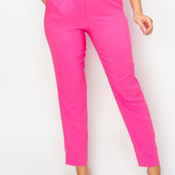 Women Ankle Slim Fit Cigarette pants with Belt-ACG Los Angeles-Hot Pink-S-[option4]-[option5]-[option6]-[option7]-[option8]-Shop-Boutique-Clothing-for-Women-Online