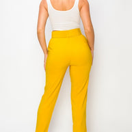 Women Ankle Slim Fit Cigarette pants with Belt-ACG Los Angeles-[option4]-[option5]-[option6]-[option7]-[option8]-Shop-Boutique-Clothing-for-Women-Online