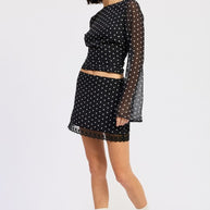 POLKAT DOT MINI LACE SKIRT-Emory Park-[option4]-[option5]-[option6]-[option7]-[option8]-Shop-Boutique-Clothing-for-Women-Online