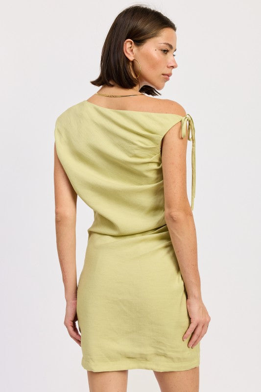 ASYMMETRICAL MINI SIDE TIE DRESS-Emory Park-[option4]-[option5]-[option6]-[option7]-[option8]-Shop-Boutique-Clothing-for-Women-Online