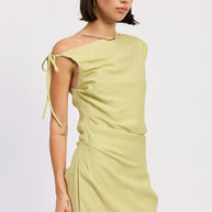 ASYMMETRICAL MINI SIDE TIE DRESS-Emory Park-[option4]-[option5]-[option6]-[option7]-[option8]-Shop-Boutique-Clothing-for-Women-Online