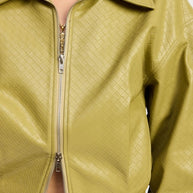 CROPPED JACKET WITH COLLAR AND ZIPPER-Emory Park-[option4]-[option5]-[option6]-[option7]-[option8]-Shop-Boutique-Clothing-for-Women-Online
