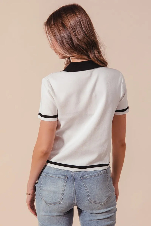 SO ME Button Down Knitted Sweater Shirt Top-Blouses-Trendsi-[option4]-[option5]-[option6]-[option7]-[option8]-Shop-Boutique-Clothing-for-Women-Online
